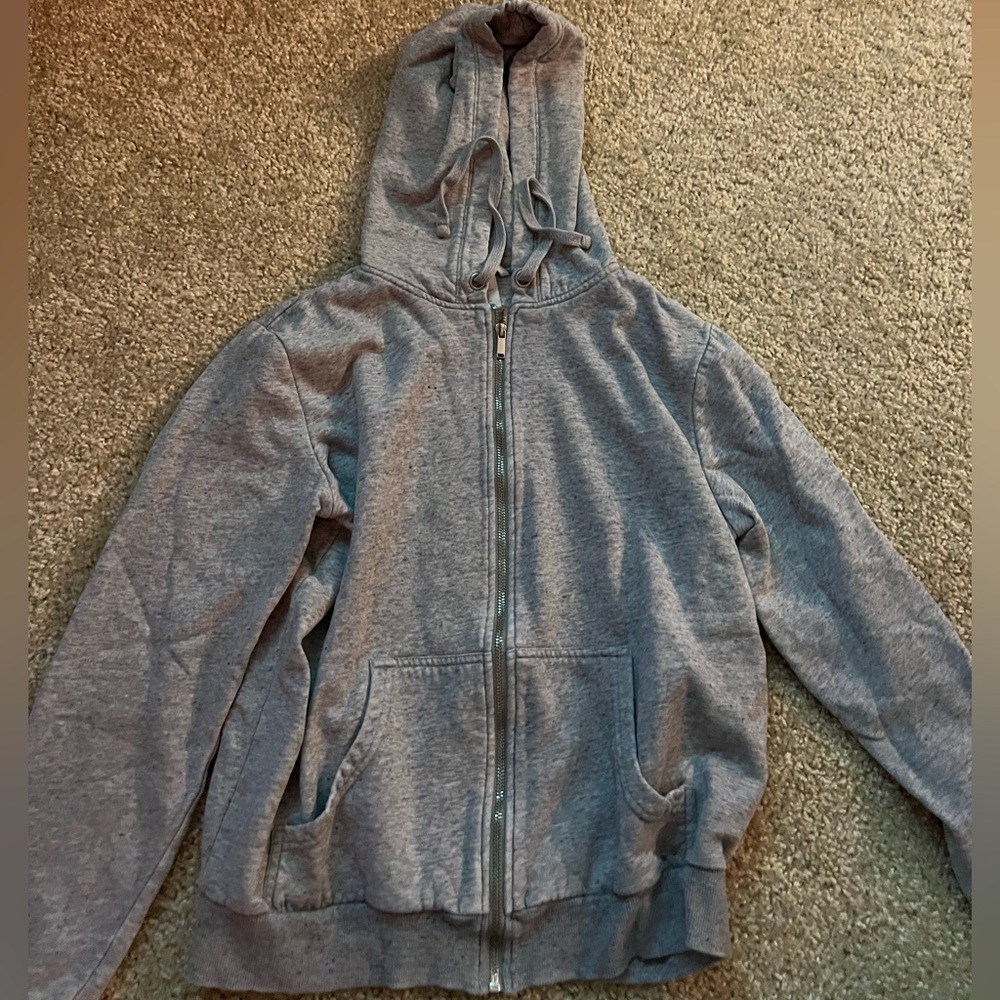 H&M Gray Zip-Up Hoodie